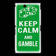 Coque Sony Xpéria Z Ultra Keep Calm Gamble Vert