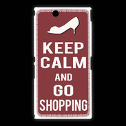 Coque Sony Xpéria Z Ultra Keep Calm Go Shopping Brique