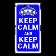 Coque Sony Xpéria Z Ultra Keep Calm Bleu