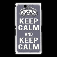 Coque Sony Xpéria Z Ultra Keep Calm Gris