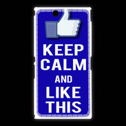 Coque Sony Xpéria Z Ultra Keep Calm Like This Bleu