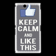 Coque Sony Xpéria Z Ultra Keep Calm Like This Gris