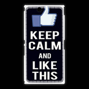 Coque Sony Xpéria Z Ultra Keep Calm Like This Noir