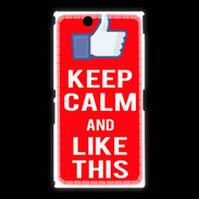 Coque Sony Xpéria Z Ultra Keep Calm Like This Rouge