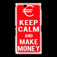 Coque Sony Xpéria Z Ultra Keep Calm Make money Rouge