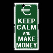 Coque Sony Xpéria Z Ultra Keep Calm Make money Vert