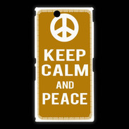 Coque Sony Xpéria Z Ultra Keep Calm Peace Orange