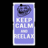 Coque Sony Xpéria Z Ultra Keep Calm Reelax Bleu