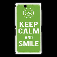 Coque Sony Xpéria Z Ultra Keep Calm Smile Vert