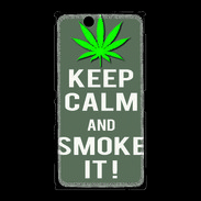 Coque Sony Xpéria Z Ultra Keep Calm Smoke it Gris