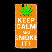 Coque Sony Xpéria Z Ultra Keep Calm Smoke it Orange
