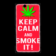 Coque Sony Xpéria Z Ultra Keep Calm Smoke Rouge