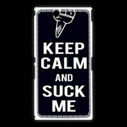 Coque Sony Xpéria Z Ultra Keep Calm Suck me Noir