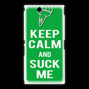 Coque Sony Xpéria Z Ultra Keep Calm Suck me Vert