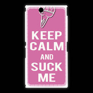 Coque Sony Xpéria Z Ultra Keep Calm Suck me Rose