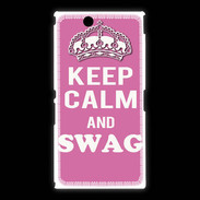 Coque Sony Xpéria Z Ultra Keep Calm Swag Rose