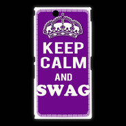 Coque Sony Xpéria Z Ultra Keep Calm Swag Violet