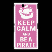 Coque Sony Xpéria Z Ultra Keep Calm Be a Pirate Rose