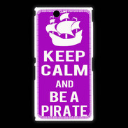 Coque Sony Xpéria Z Ultra Keep Calm Be a Pirate Violet