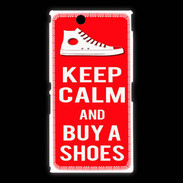 Coque Sony Xpéria Z Ultra Keep Calm Buy Shoes Rouge