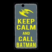 Coque Sony Xpéria Z Ultra Keep Calm Call Batman Gris