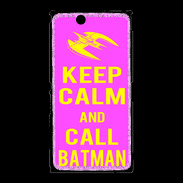 Coque Sony Xpéria Z Ultra Keep Calm Call Batman Rose