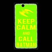 Coque Sony Xpéria Z Ultra Keep Calm Call Batman Vert pomme
