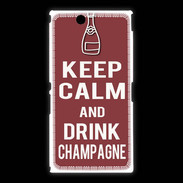 Coque Sony Xpéria Z Ultra Keep Calm Drink Champagne Brique