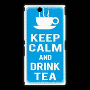 Coque Sony Xpéria Z Ultra Keep Calm Drink Tea Cyan