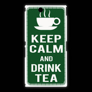 Coque Sony Xpéria Z Ultra Keep Calm Drink Tea Vert