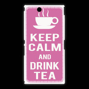 Coque Sony Xpéria Z Ultra Keep Calm Drink Tea Rose