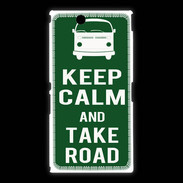 Coque Sony Xpéria Z Ultra Keep Calm Take road Vert