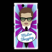 Coque Sony Xpéria Z Ultra Mister Shopping Chatain