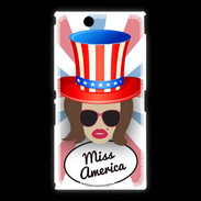 Coque Sony Xpéria Z Ultra Miss USA Chatain