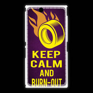 Coque Sony Xpéria Z Ultra Keep Calm and Burn Out violet