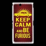 Coque Sony Xpéria Z Ultra Keep Calm and Be Furious Rouge