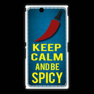 Coque Sony Xpéria Z Ultra Keep Calm and Be Spicy Bleu