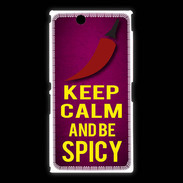 Coque Sony Xpéria Z Ultra Keep Calm and Be Spicy Rose