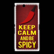 Coque Sony Xpéria Z Ultra Keep Calm and Be Spicy Rouge