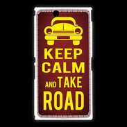Coque Sony Xpéria Z Ultra Keep Calm and Take o road 2 Rouge