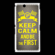 Coque Sony Xpéria Z Ultra Keep Calm and Be the First Gris