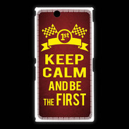 Coque Sony Xpéria Z Ultra Keep Calm and Be the First Rouge