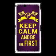 Coque Sony Xpéria Z Ultra Keep Calm and Be the First Violet