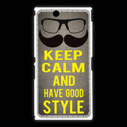 Coque Sony Xpéria Z Ultra Keep Calm and Have a good Style Gris