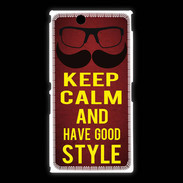 Coque Sony Xpéria Z Ultra Keep Calm and Have a good Style Rouge