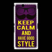 Coque Sony Xpéria Z Ultra Keep Calm and Have a good Style Violet