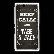 Coque Sony Xpéria Z Ultra Keep Calm and Take Jack Gris