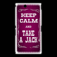 Coque Sony Xpéria Z Ultra Keep Calm and Take Jack Rose