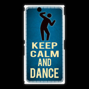 Coque Sony Xpéria Z Ultra Keep Calm and Dance Bleu