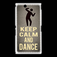 Coque Sony Xpéria Z Ultra Keep Calm and Dance Gris